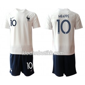 Frankrike Kylian Mbappé 10 Barn Bortedraktsett Euro 2020 Kortermet (+ Korte bukser)